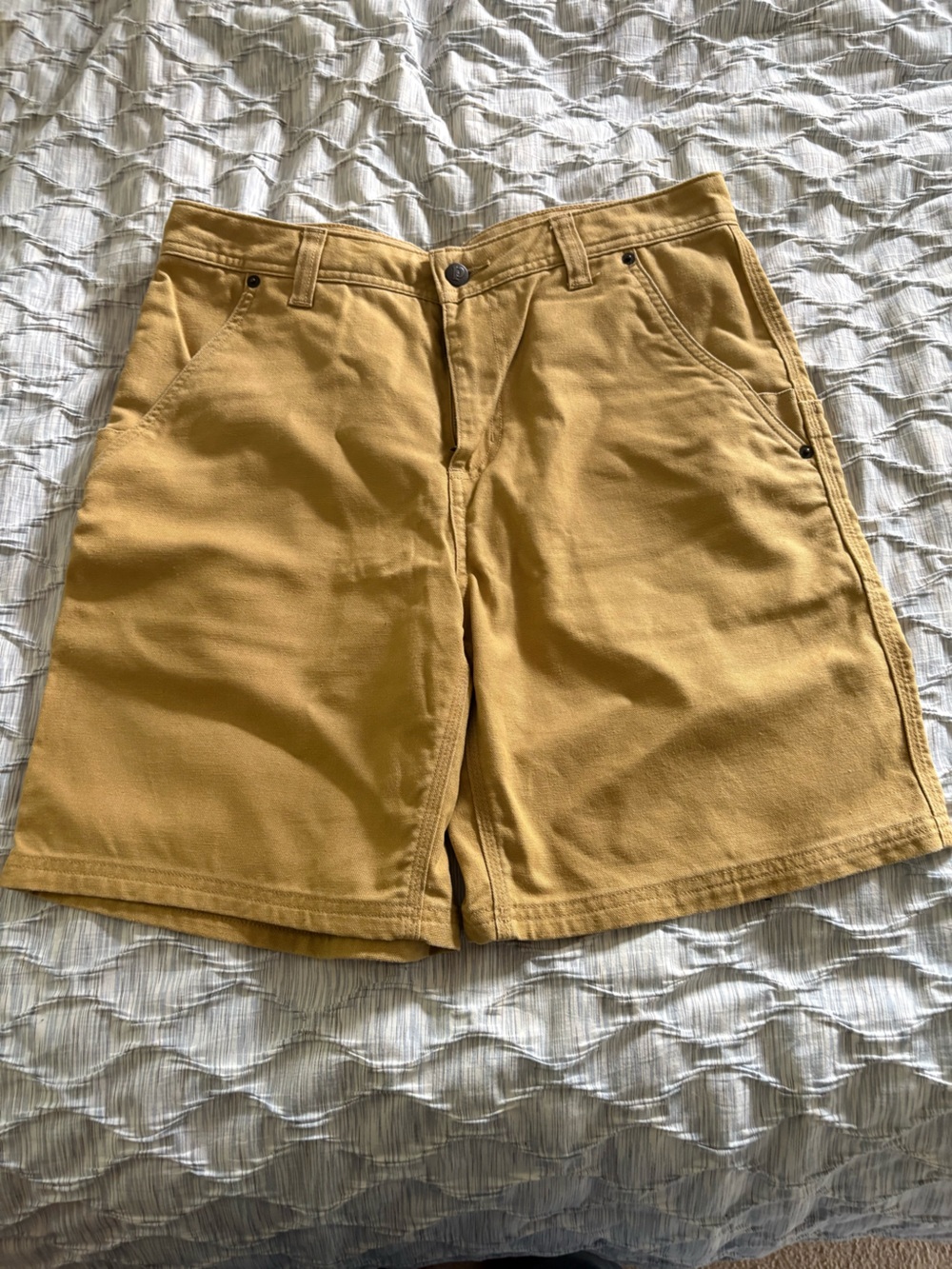 Patagonia Cargo Shorts in Mustard